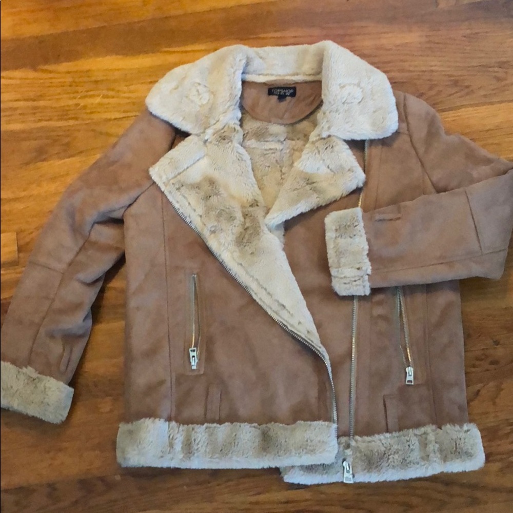 Topshop Sherpa Jacket